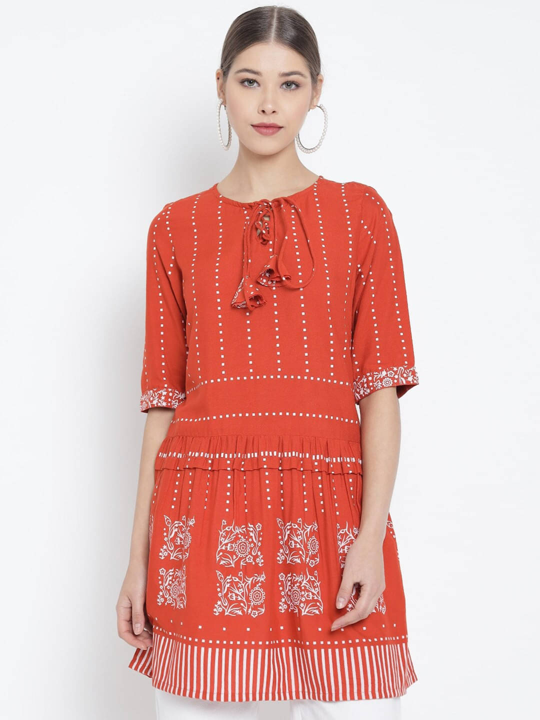 Rayon Short Kurti For Women (Pack of 1) Rayon Short Kurti For Women (Pack of 1)