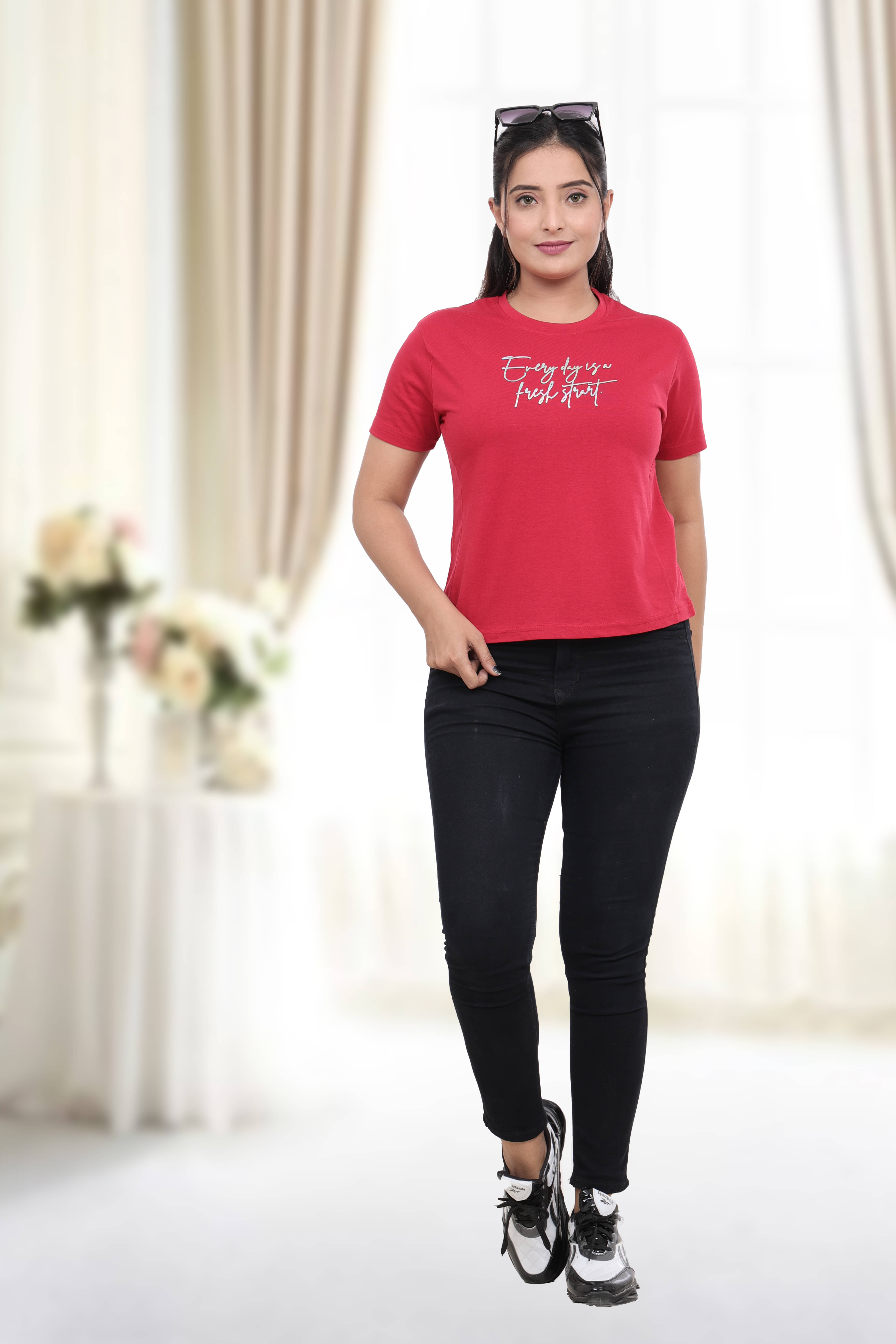 just love Women's Cotton Blend Crop Top ( Wine ) just love Women's Cotton Blend Crop Top ( Wine )