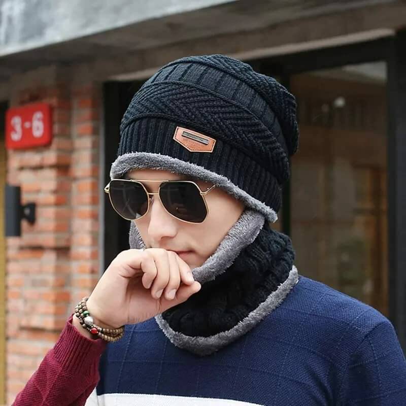 AKSMIT Black Woollen Women's Cap ( Pack of 2 ) AKSMIT Black Woollen Women's Cap ( Pack of 2 )