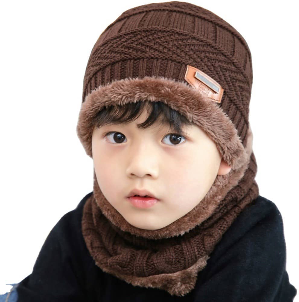 AKSMIT Brown Woollen Women's Cap ( Pack of 1 )