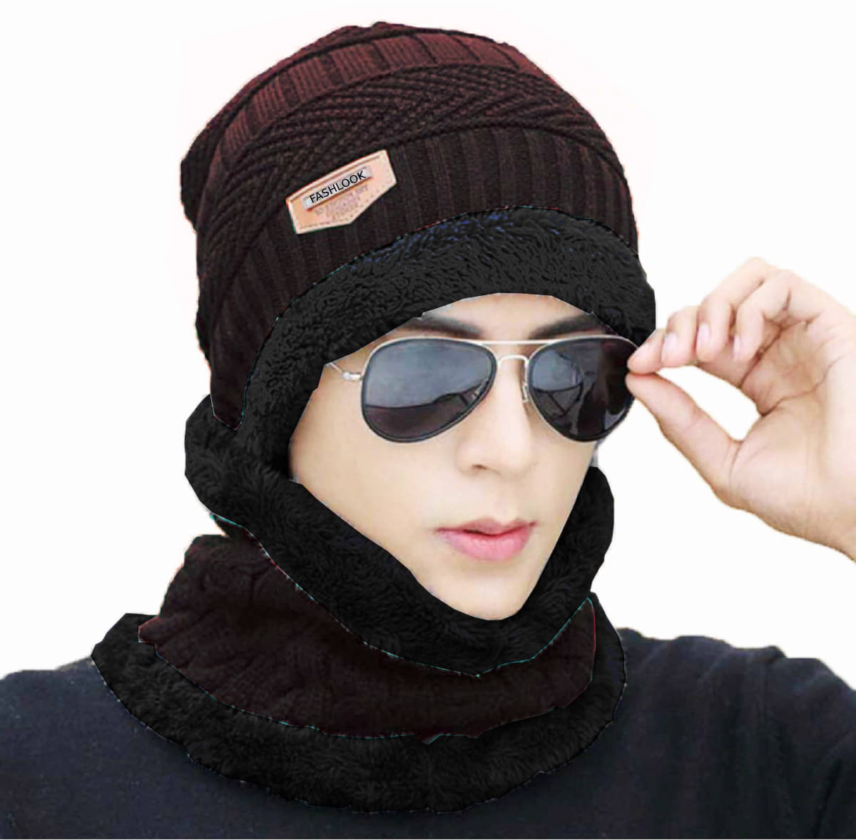    			AKSMIT Brown Woollen Women's Cap ( Pack of 1 )