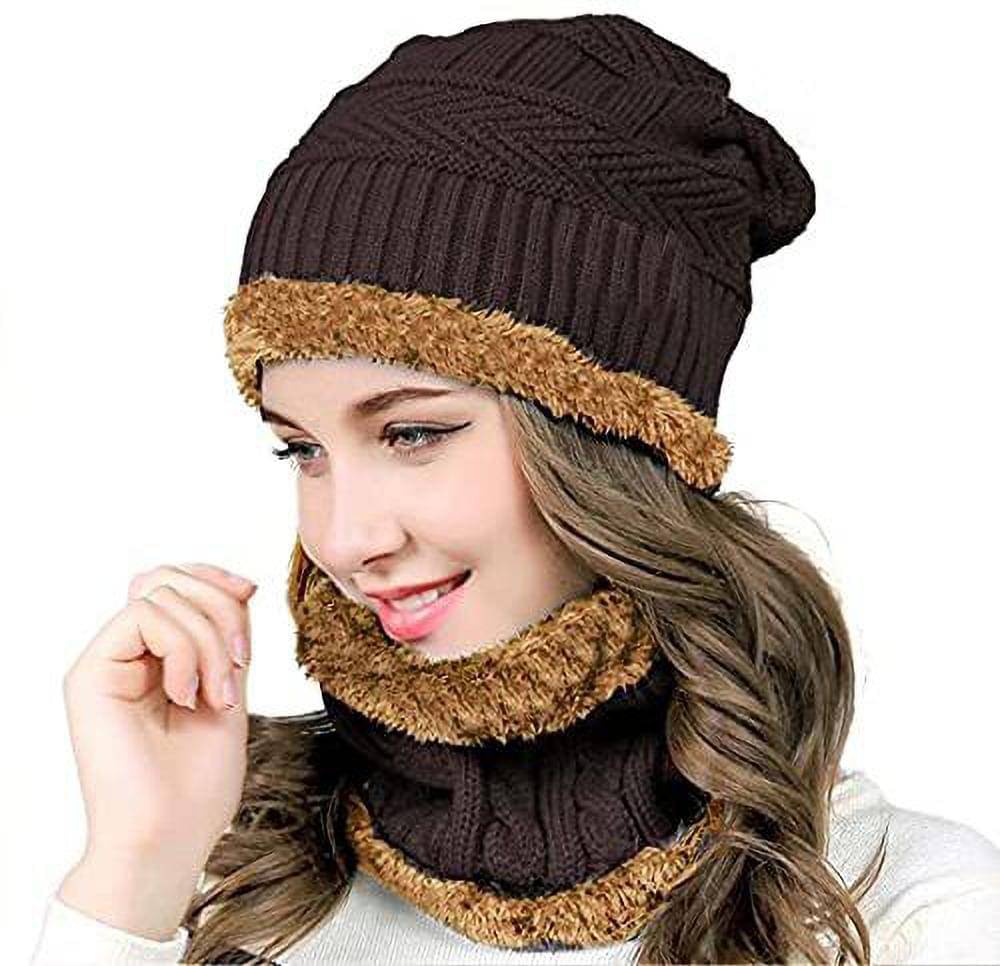 AKSMIT Brown Woollen Women's Cap ( Pack of 2 ) AKSMIT Brown Woollen Women's Cap ( Pack of 2 )