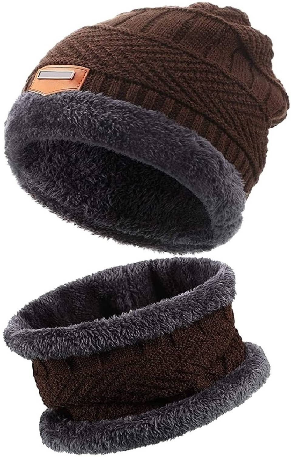    			AKSMIT Brown Woollen Women's Cap ( Pack of 1 )