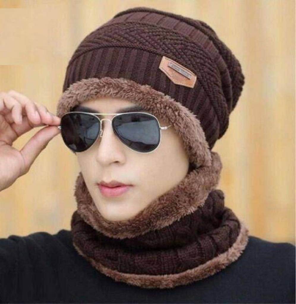 AKSMIT Brown Woollen Women's Cap ( Pack of 2 ) AKSMIT Brown Woollen Women's Cap ( Pack of 2 )