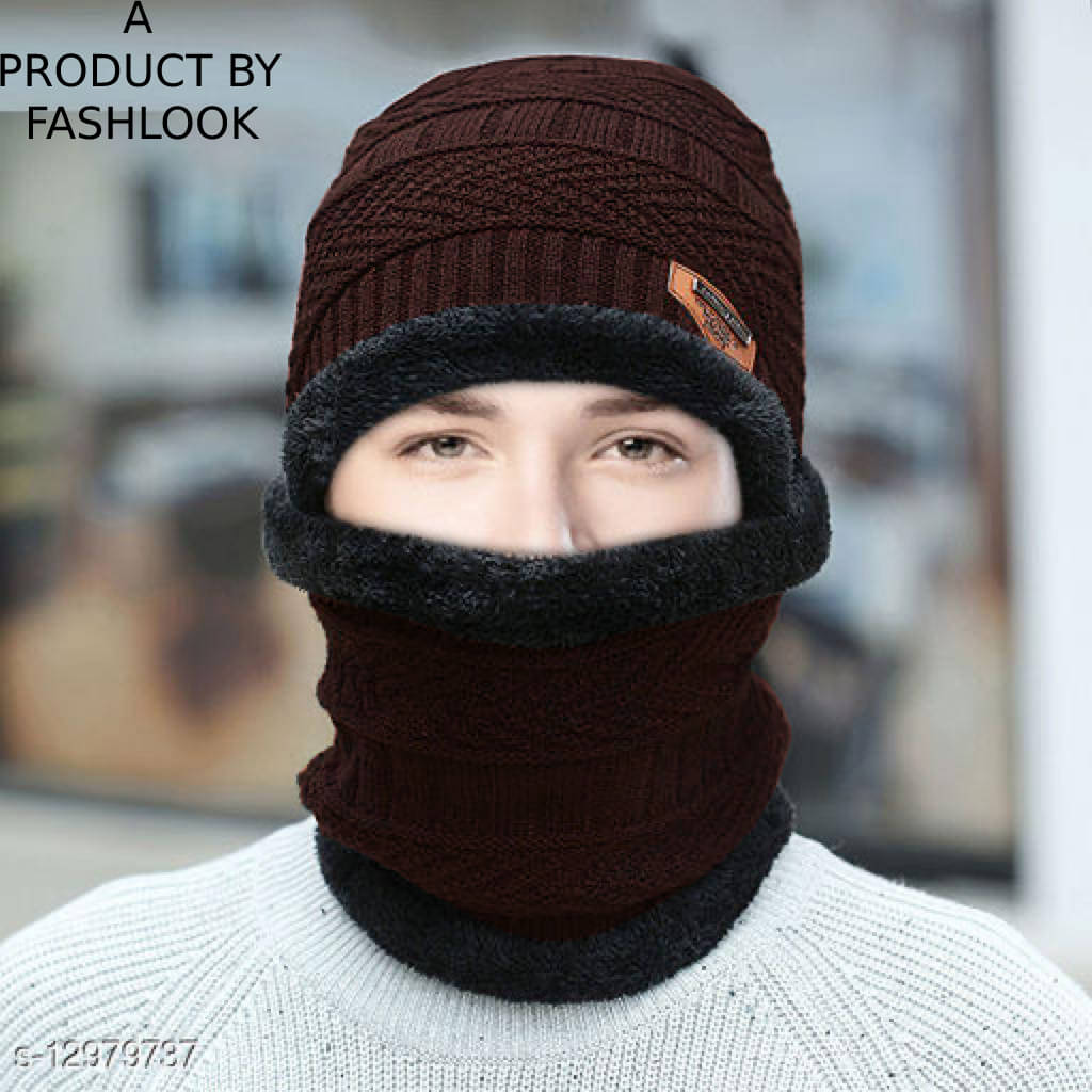 AKSMIT Brown Woollen Women's Cap ( Pack of 1 ) AKSMIT Brown Woollen Women's Cap ( Pack of 1 )