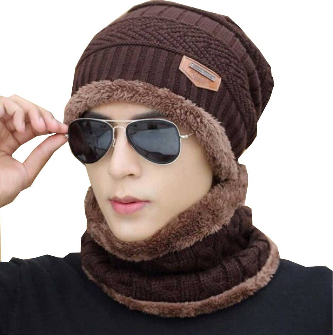 AKSMIT Brown Woollen Women's Cap ( Pack of 1 )