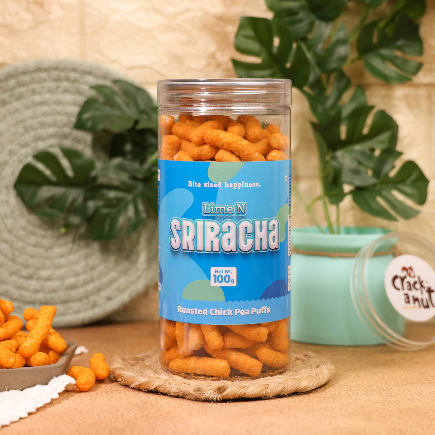     			CRACK A NUT Lime N Sri Puffed Snacks 100 g