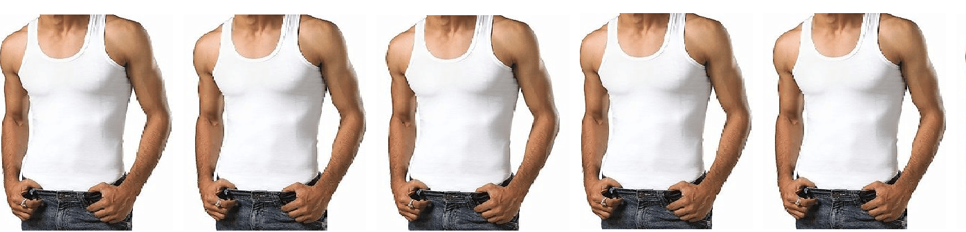 D1 DIFFERENT ONE Pack of 5 Cotton Basic Vest For Men ( White ) D1 DIFFERENT ONE Pack of 5 Cotton Basic Vest For Men ( White )