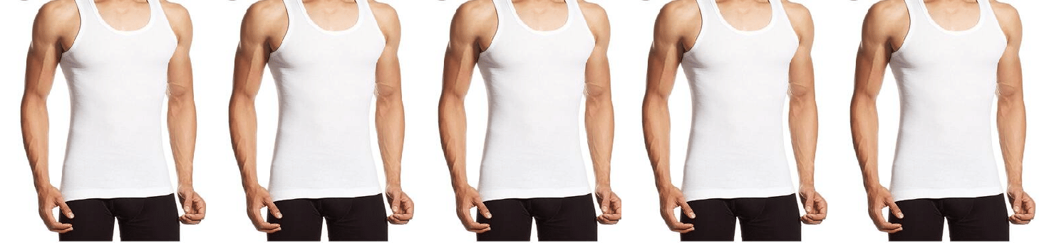 D1 DIFFERENT ONE Pack of 5 Cotton Basic Vest For Men ( White ) D1 DIFFERENT ONE Pack of 5 Cotton Basic Vest For Men ( White )