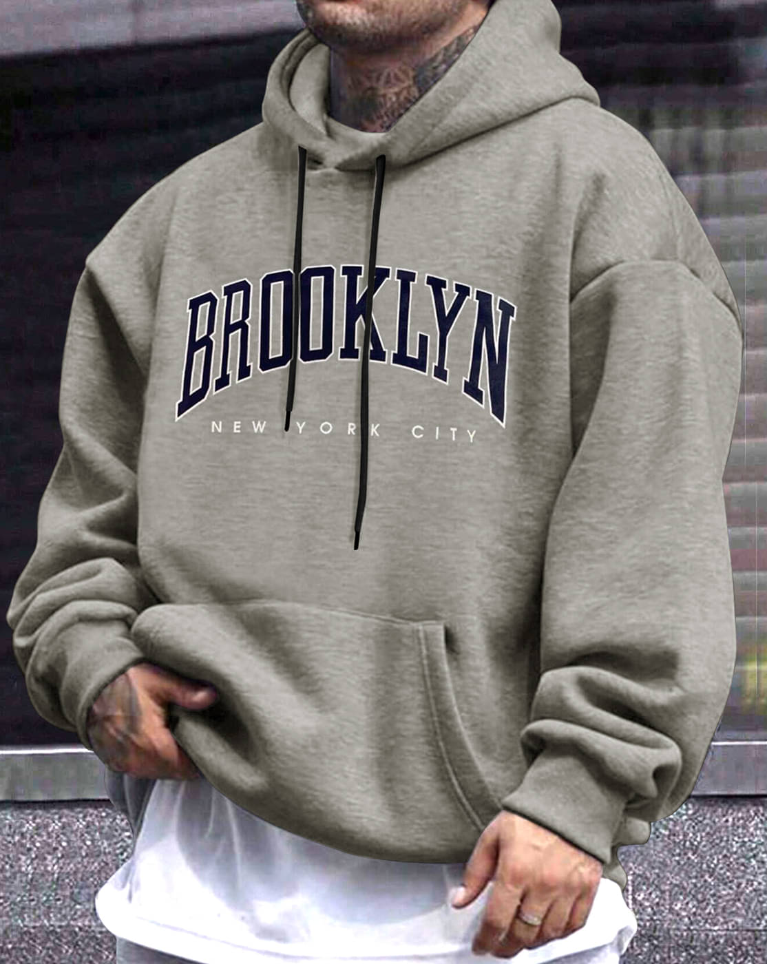 Eyebogler Fleece Hooded Men's Sweatshirt - Grey ( Pack of 1 ) Eyebogler Fleece Hooded Men's Sweatshirt - Grey ( Pack of 1 )