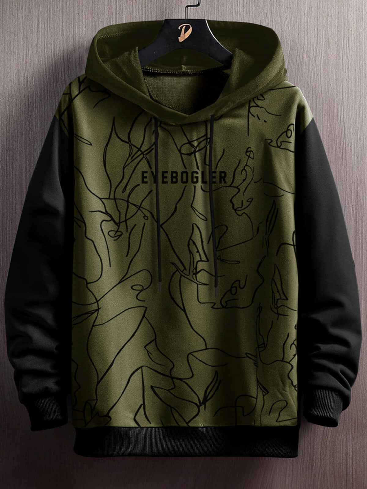 Eyebogler Fleece Hooded Men's Sweatshirt - Green ( Pack of 1 )