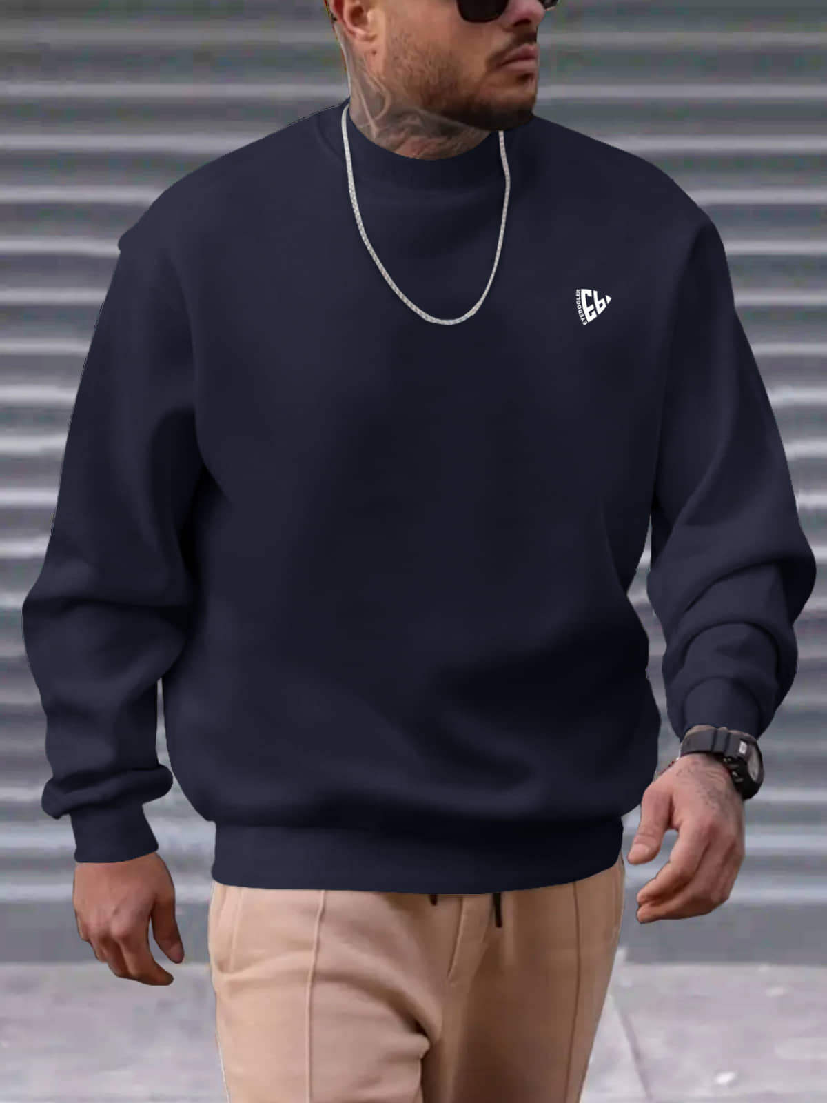 Eyebogler Fleece Round Neck Men's Sweatshirt - Black ( Pack of 1 )