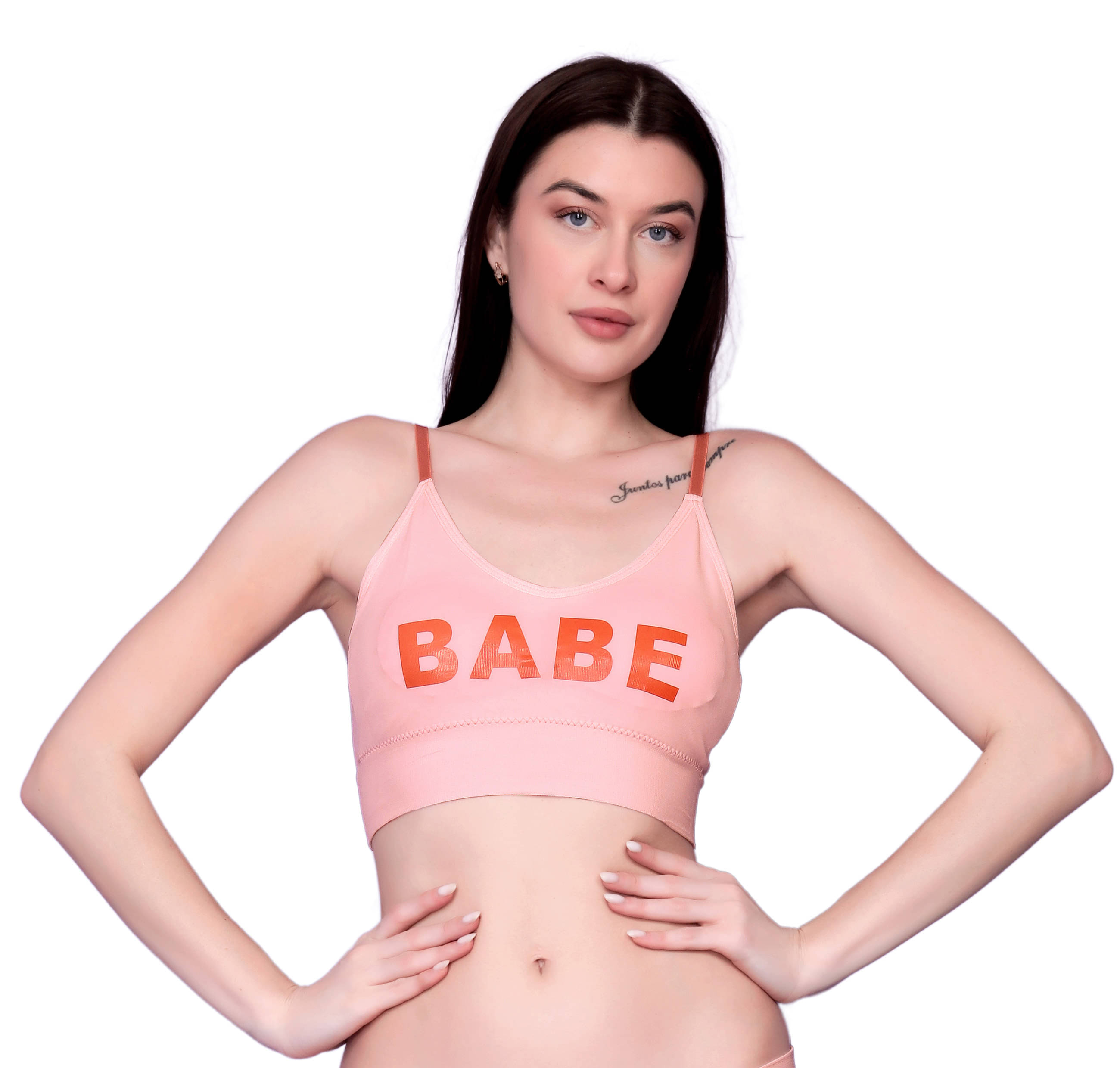     			Flenzy Pack of 1 Nylon Lightly Padded Everyday Bra For Women ( Pink )
