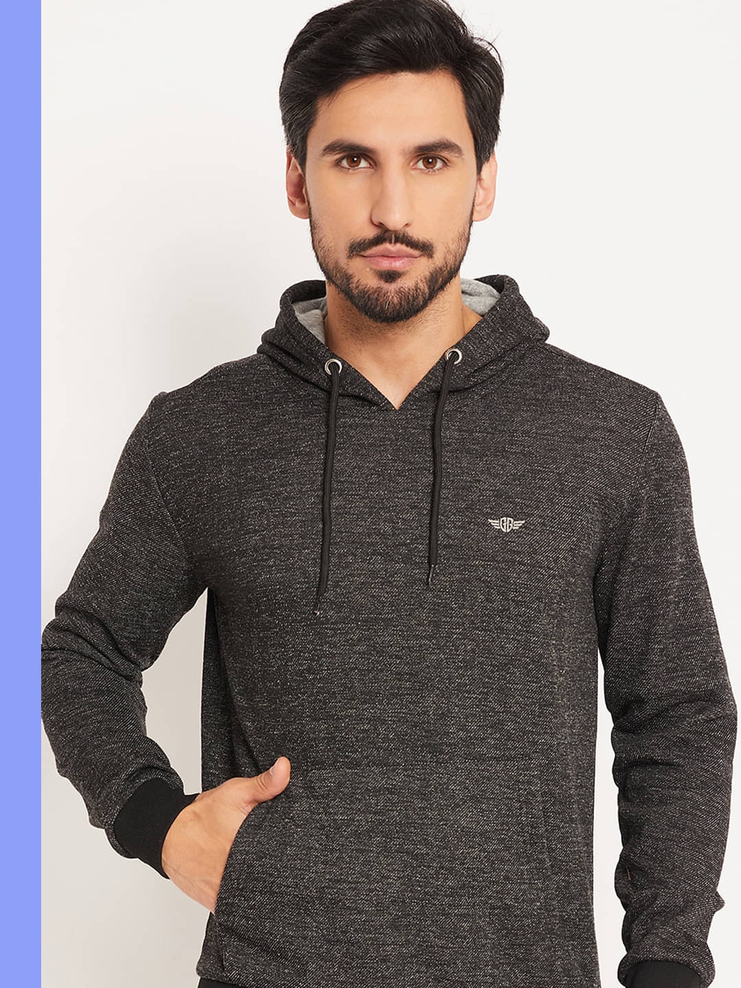 GET GOLF Cotton Blend Hooded Men's Sweatshirt - Grey ( Pack of 1 ) GET GOLF Cotton Blend Hooded Men's Sweatshirt - Grey ( Pack of 1 )