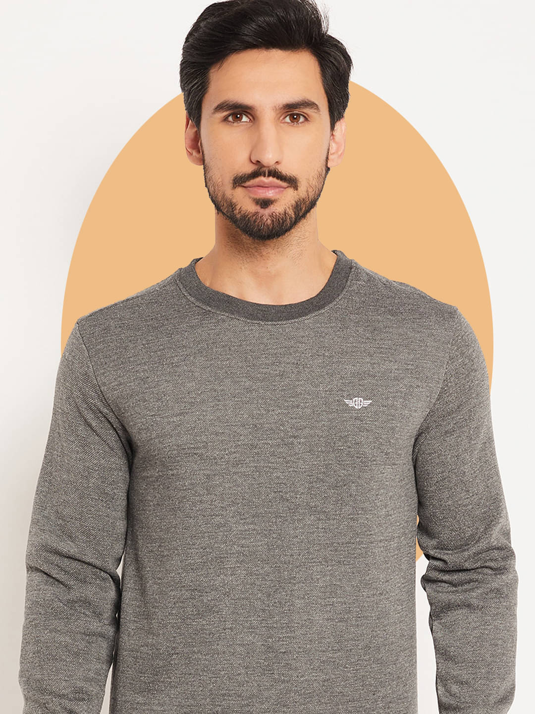 GET GOLF Cotton Blend Round Neck Men's Sweatshirt - Grey ( Pack of 1 )     			GET GOLF Cotton Blend Round Neck Men's Sweatshirt - Grey ( Pack of 1 )