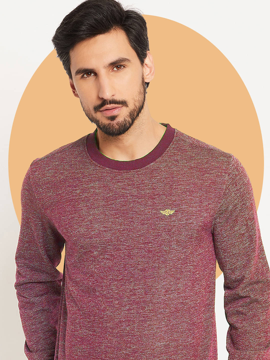 GET GOLF Cotton Blend Round Neck Men's Sweatshirt - Maroon ( Pack of 1 )     			GET GOLF Cotton Blend Round Neck Men's Sweatshirt - Maroon ( Pack of 1 )
