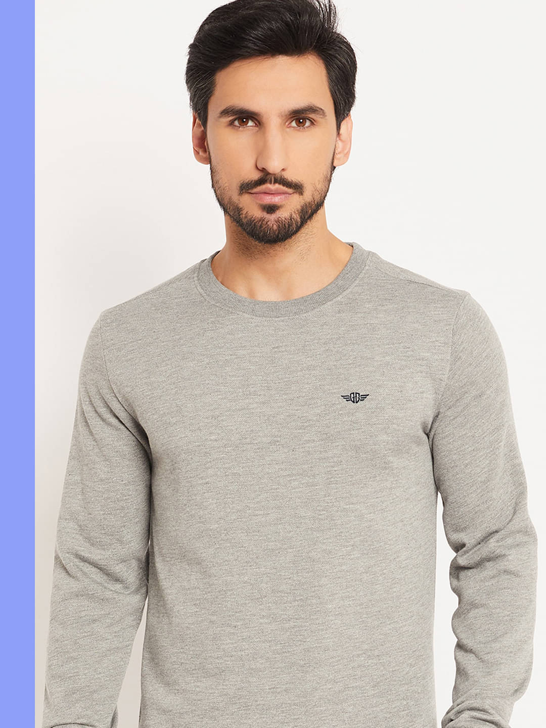     			GET GOLF Cotton Blend Round Neck Men's Sweatshirt - Grey ( Pack of 1 )