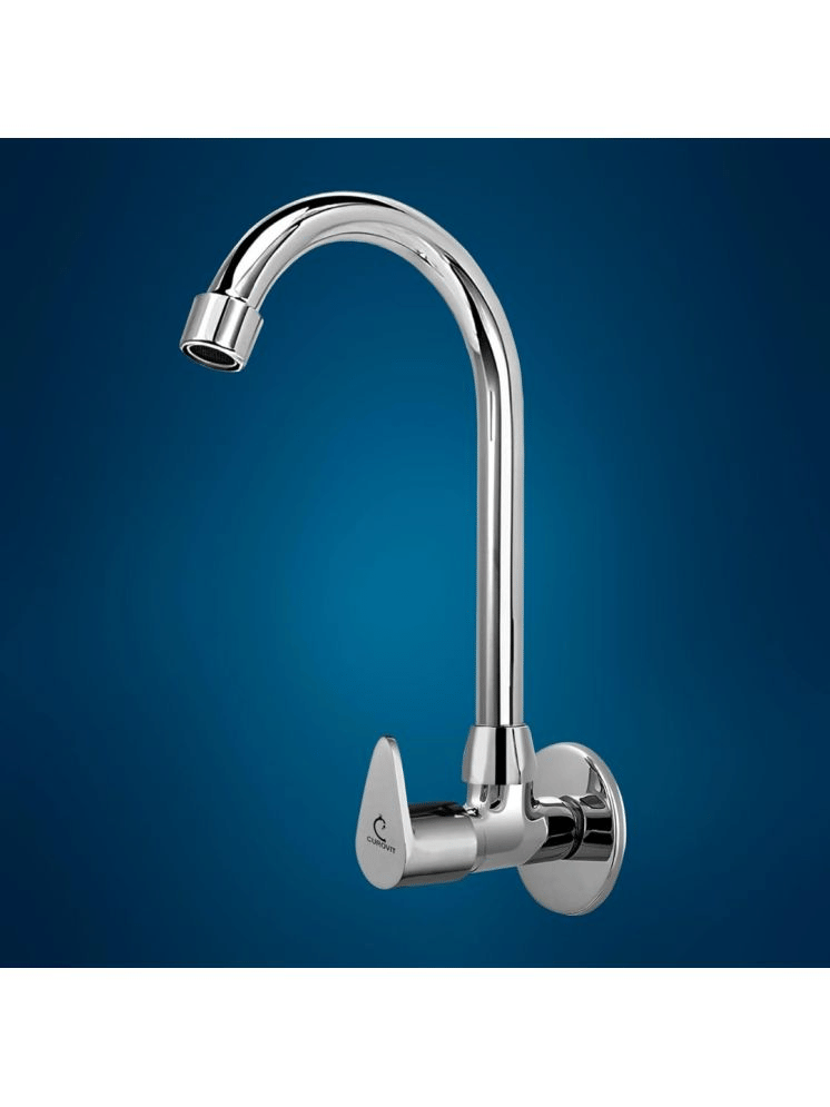     			Getchi Vigo Zinc Alloy Wall Mounted Sink Cock Tap Steel Kitchen Sink Tap (Sink Cock)