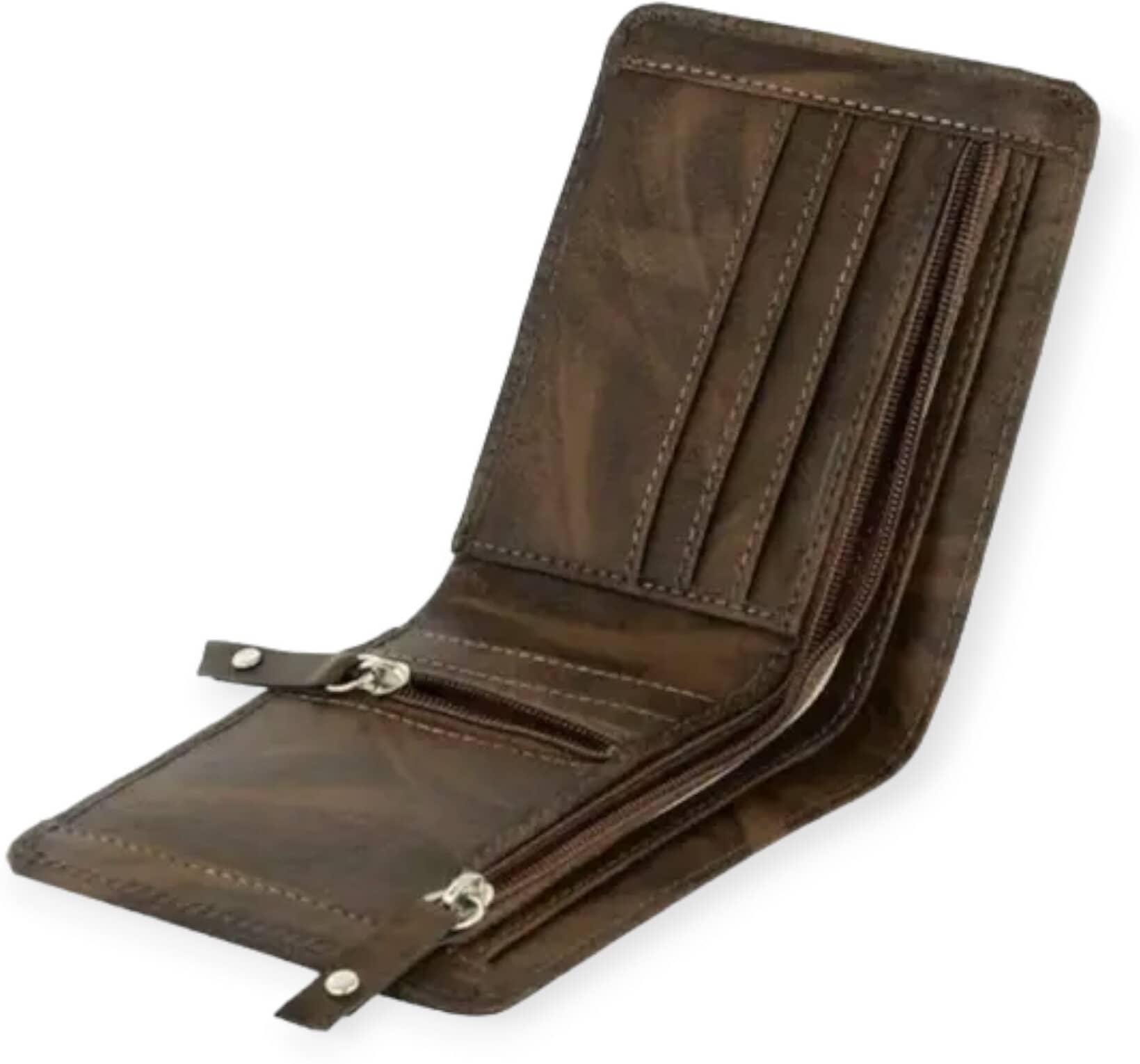 HRFSTAR 100% Leather Solid Men's Regular Wallet With 4 Slots For Card ( Brown , Pack of 1 ) - Handbags | Buy online on ZillyBuy