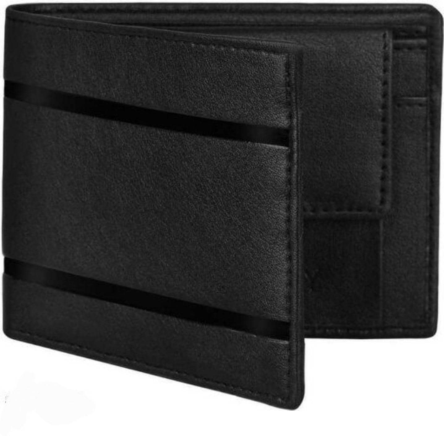 HRFSTAR 100% Leather Solid Men's Regular Wallet With 5 Slots For Card ( Black , Pack of 1 ) - Handbags | Buy online on ZillyBuy