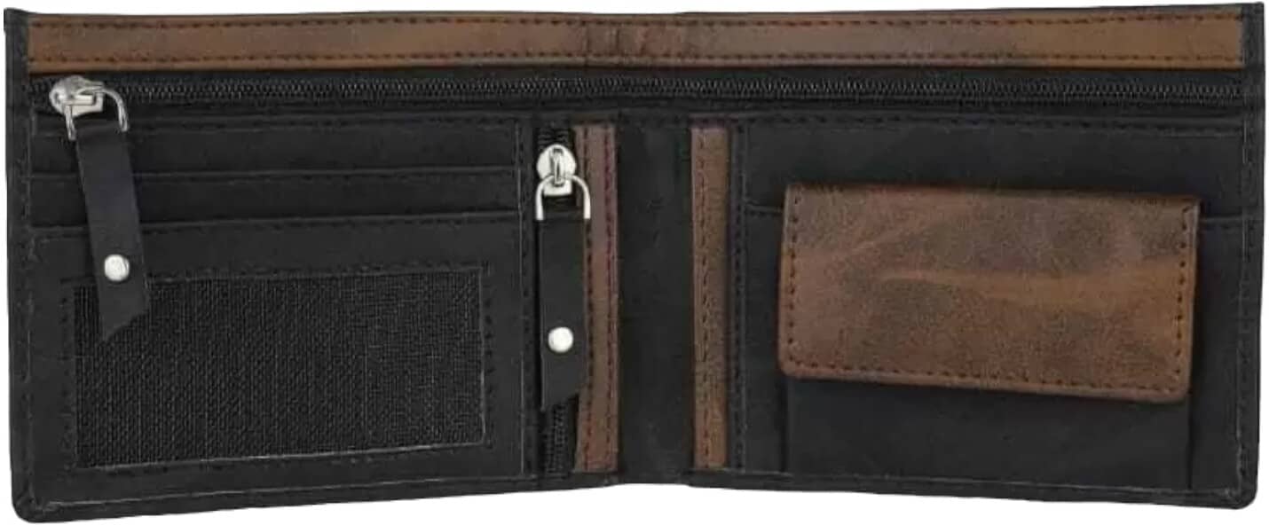 HRFSTAR 100% Leather Solid Men's Regular Wallet With 4 Slots For Card ( Black , Pack of 1 ) - Handbags | Buy online on ZillyBuy