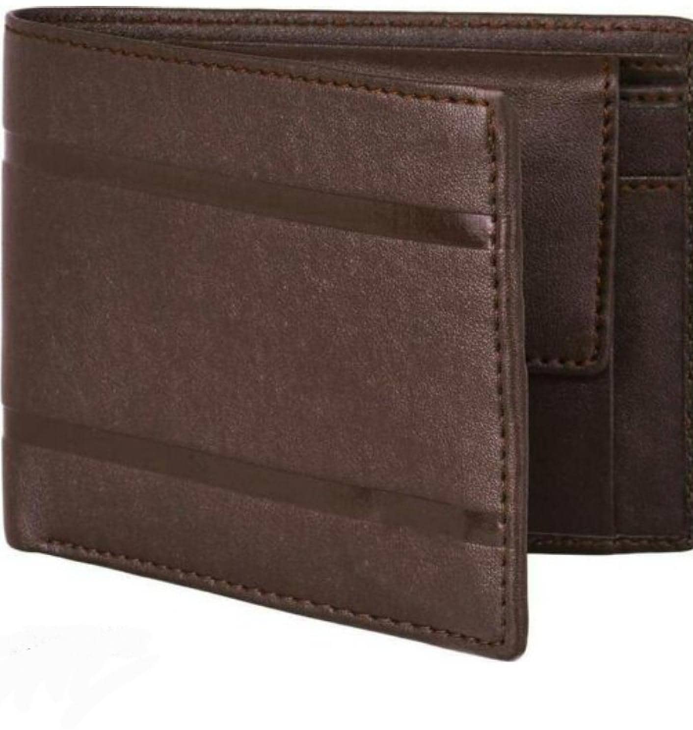 HRFSTAR 100% Leather Solid Men's Regular Wallet With 5 Slots For Card ( Brown , Pack of 1 ) - Handbags | Buy online on ZillyBuy