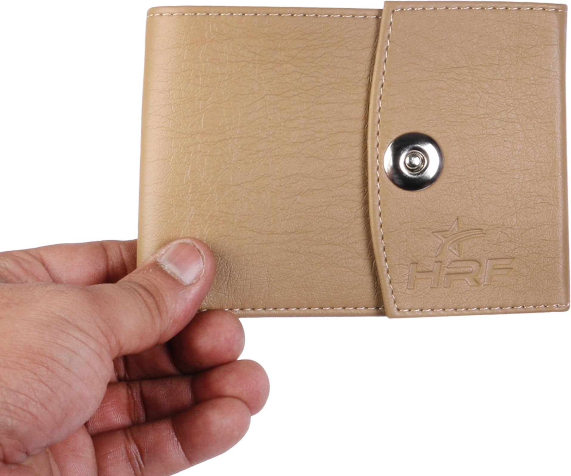 HRFSTAR 100% Leather Solid Men's Money Clipper With 6 Slots For Card ( Beige , Pack of 1 ) - Handbags | Buy online on ZillyBuy