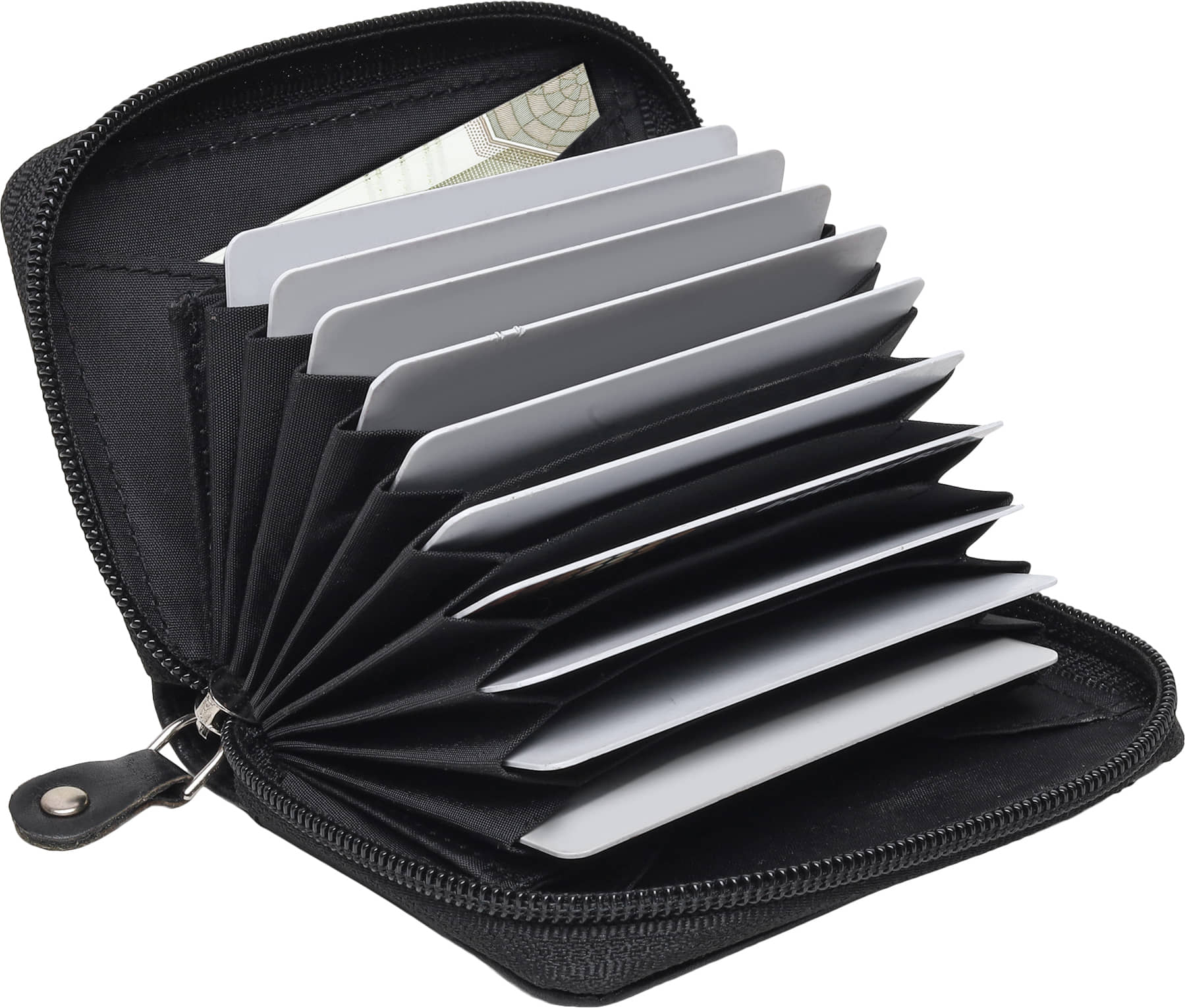 HRFSTAR 100% Leather Solid Men's Regular Wallet With 9 Slots For Card ( Black , Pack of 1 ) - Handbags | Buy online on ZillyBuy