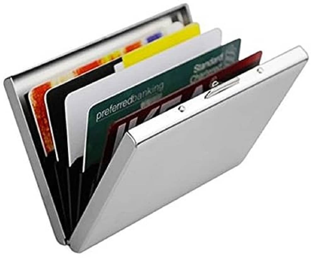HRFSTAR Metallic Solid Men's Regular Wallet With 6 Slots For Card ( Silver , Pack of 1 ) - Handbags | Buy online on ZillyBuy