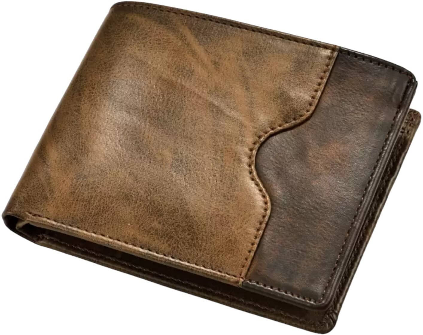 HRFSTAR PU Colorblock Men's Regular Wallet With 9 Slots For Card ( Brown , Pack of 1 ) - Handbags | Buy online on ZillyBuy