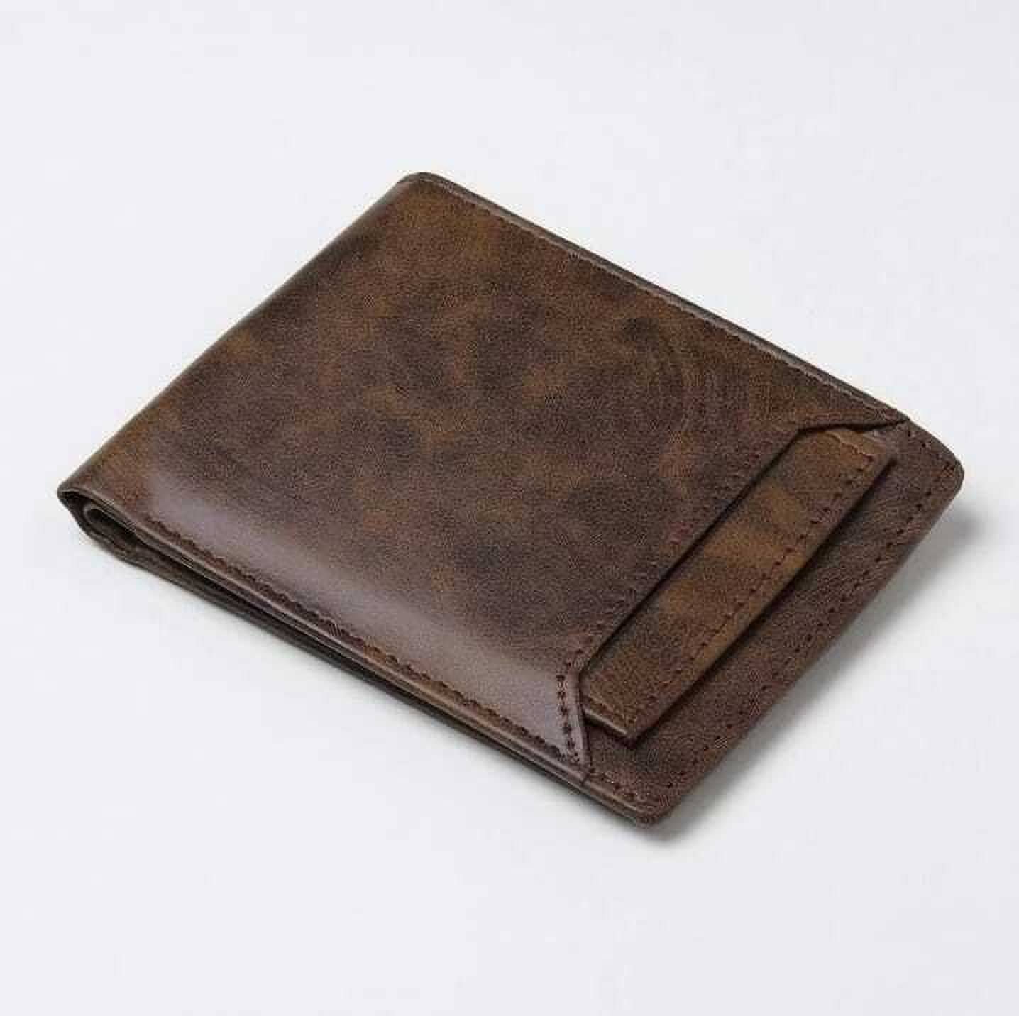 HRFSTAR PU Solid Men's Regular Wallet With 9 Slots For Card ( Brown , Pack of 1 ) - Handbags | Buy online on ZillyBuy