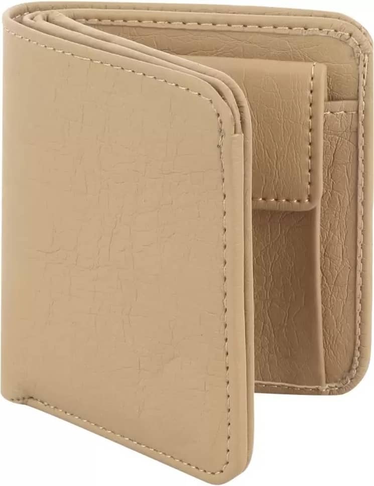 HRFSTAR PU Solid Men's Regular Wallet With 5 Slots For Card ( Beige , Pack of 1 ) - Handbags | Buy online on ZillyBuy