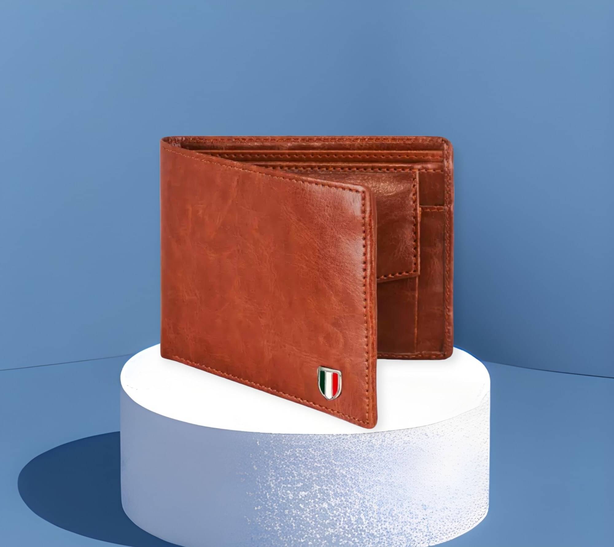     			HRFSTAR PU Solid Men's Regular Wallet With 4 Slots For Card ( Red , Pack of 1 )