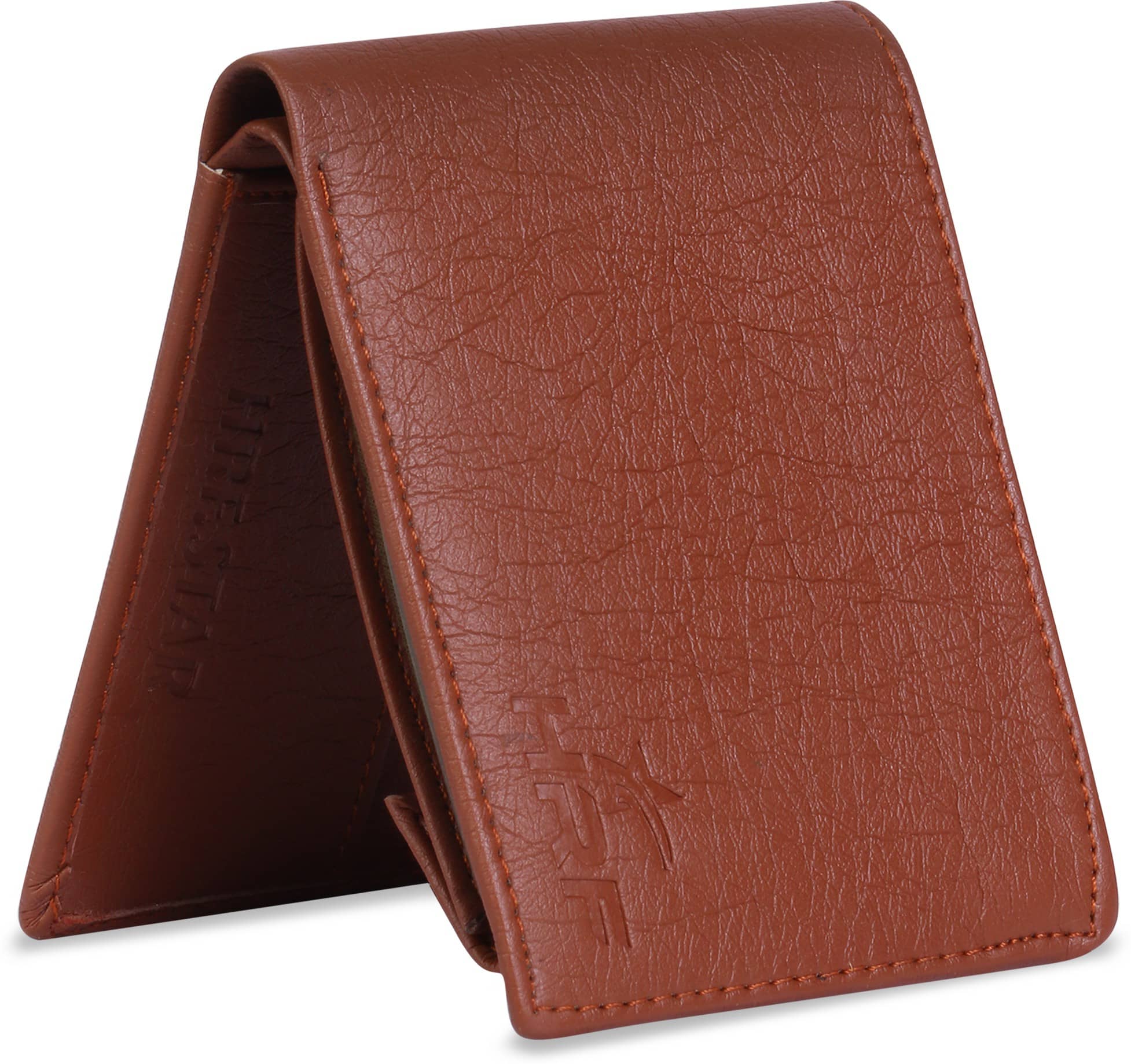 HRFSTAR PU Solid Men's Regular Wallet With 8 Slots For Card ( Tan , Pack of 1 ) - Handbags | Buy online on ZillyBuy