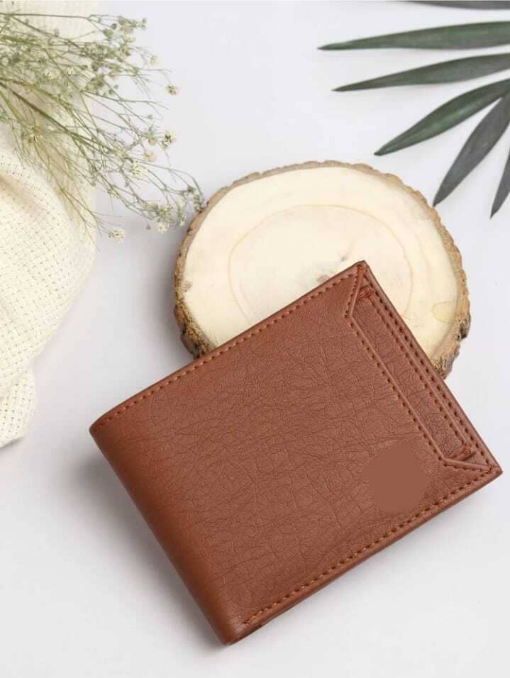 HRFSTAR PU Solid Men's Regular Wallet With 6 Slots For Card ( Tan , Pack of 1 ) - Handbags | Buy online on ZillyBuy