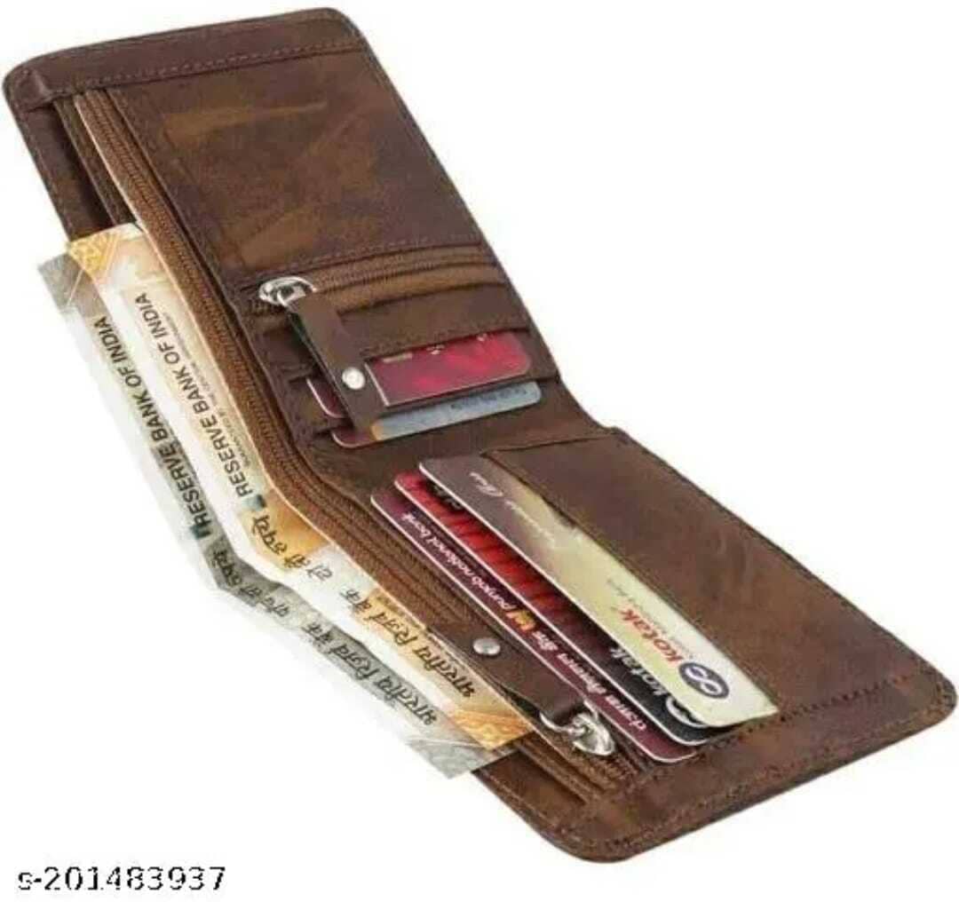 HRFSTAR PU Solid Men's Regular Wallet With 5 Slots For Card ( Brown , Pack of 1 ) - Handbags | Buy online on ZillyBuy