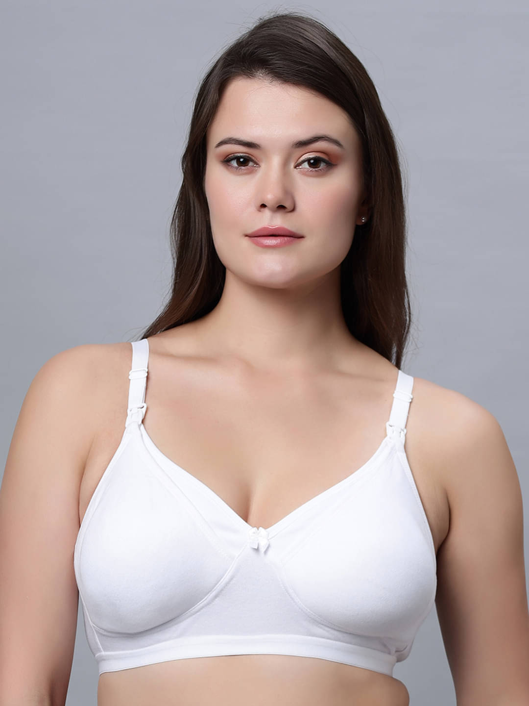 IN CARE LINGERIE Pack of 1 Cotton Blend Non Padded Everyday Bra For Women ( White )     			IN CARE LINGERIE Pack of 1 Cotton Blend Non Padded Everyday Bra For Women ( White )