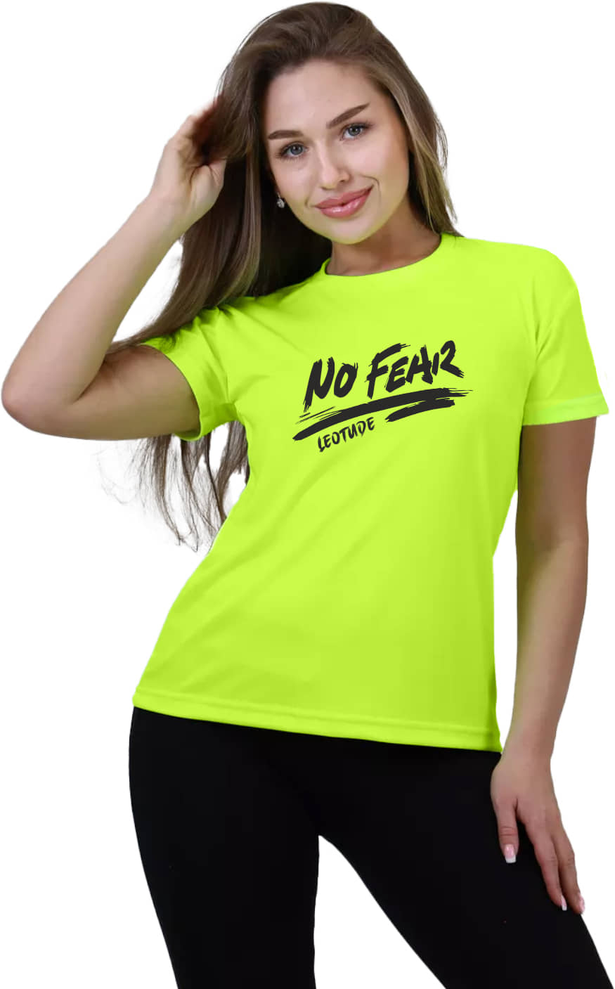 Leotude Women Cotton Blend Printed Oversized Fit Round Neck T-Shirt ( Green )