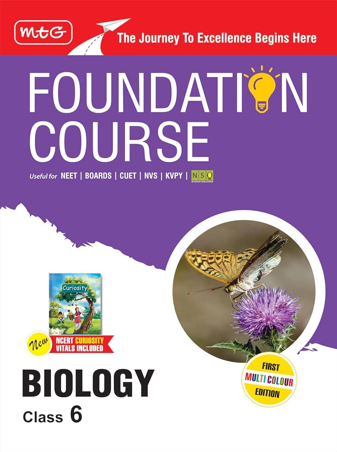 MTG Foundation Course Class 6 Biology Book (Edition 2025) For NEET, NSO Olympiad, CUET, NVS, KVPY & Boards Exam | Based on NCERT Latest Pattern MTG Foundation Course Class 6 Biology Book (Edition 2025) For NEET, NSO Olympiad, CUET, NVS, KVPY & Boards Exam | Based on NCERT Latest Pattern