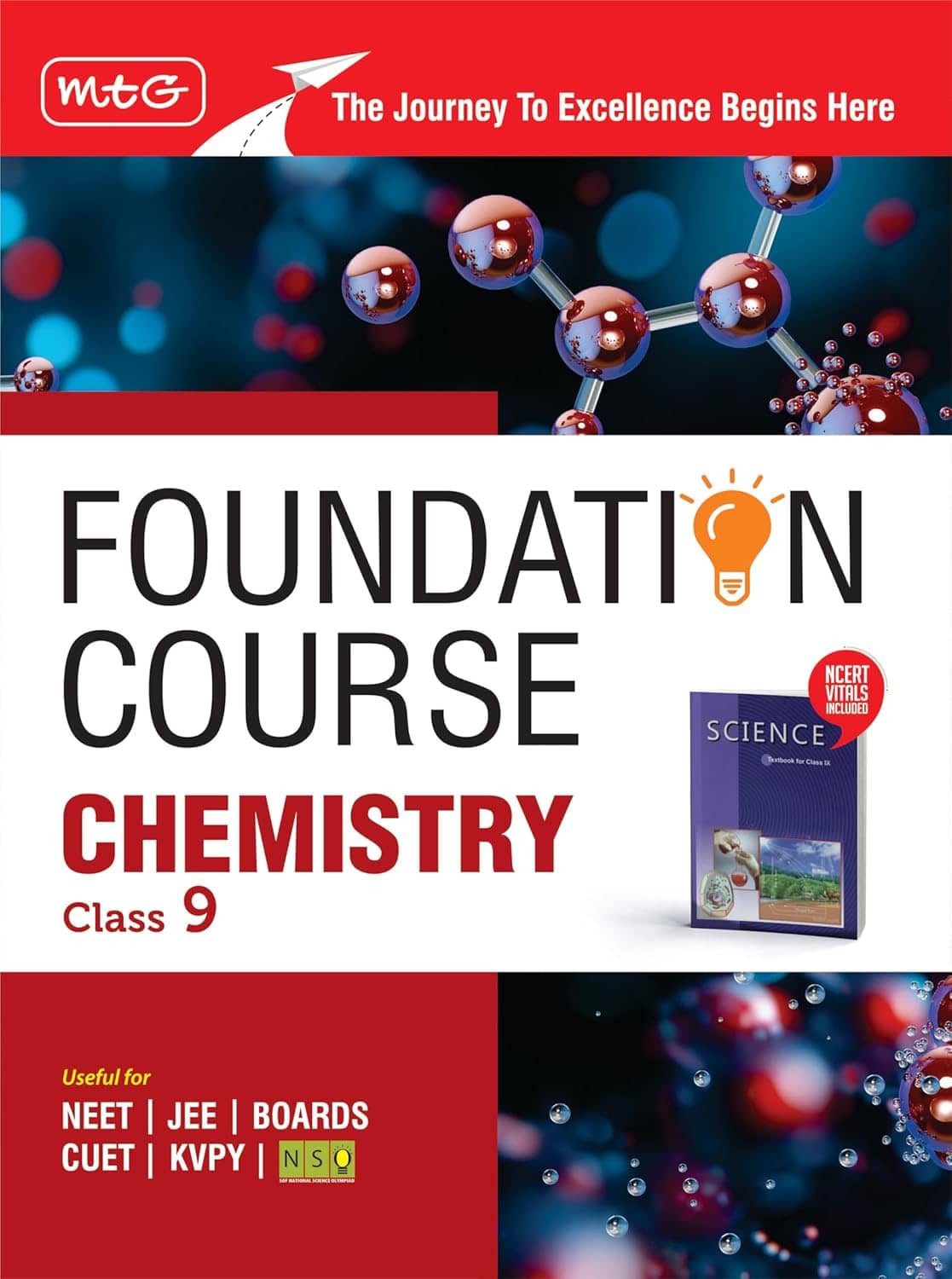 MTG Foundation Course Class 9 Chemistry Book (Edition 2025) For IIT JEE, NEET, NSO Olympiad, CUET, KVPY & Boards Exam | Based on NCERT Latest Pattern