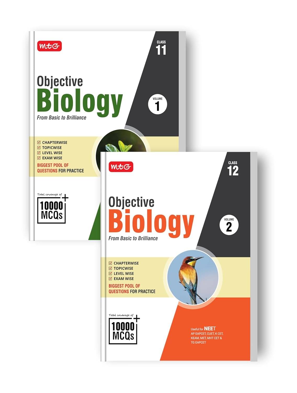     			MTG Objective Biology Series Vol-1 & 2 (Class 11 & 12) For NEET & State-Level Medical Entrances | Biggest Pool of 10000+ MCQs Chapter-wise Topic-wise Level-wise Exam-wise For Practice (2025-26)