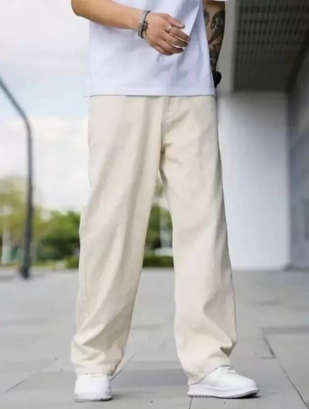     			Niffer Fashion Clean Look Men's Jeans - Cream ( Pack of 1 )