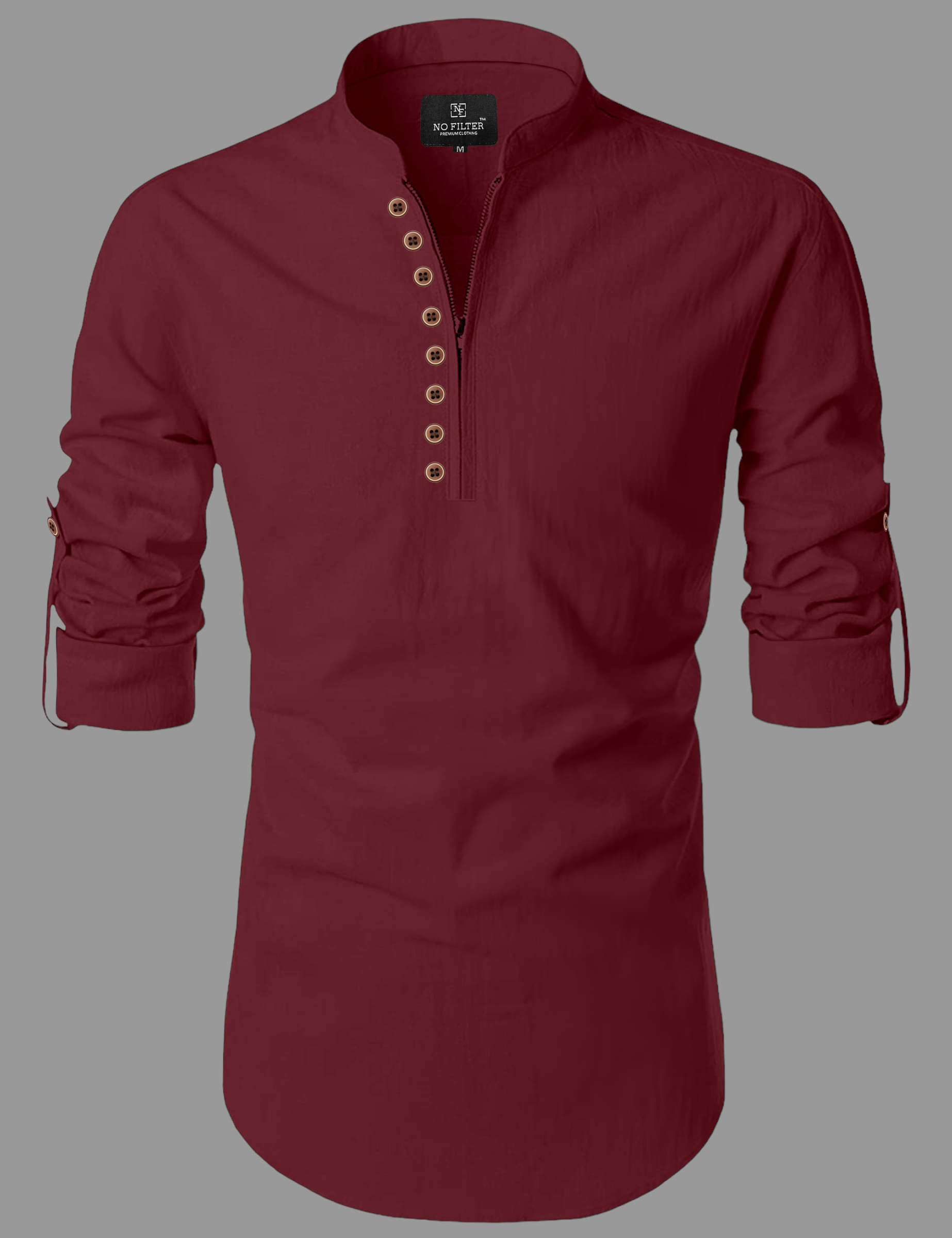 Nofilter Maroon Cotton Blend Men's Regular Kurta ( Pack of 1 ) Nofilter Maroon Cotton Blend Men's Regular Kurta ( Pack of 1 )