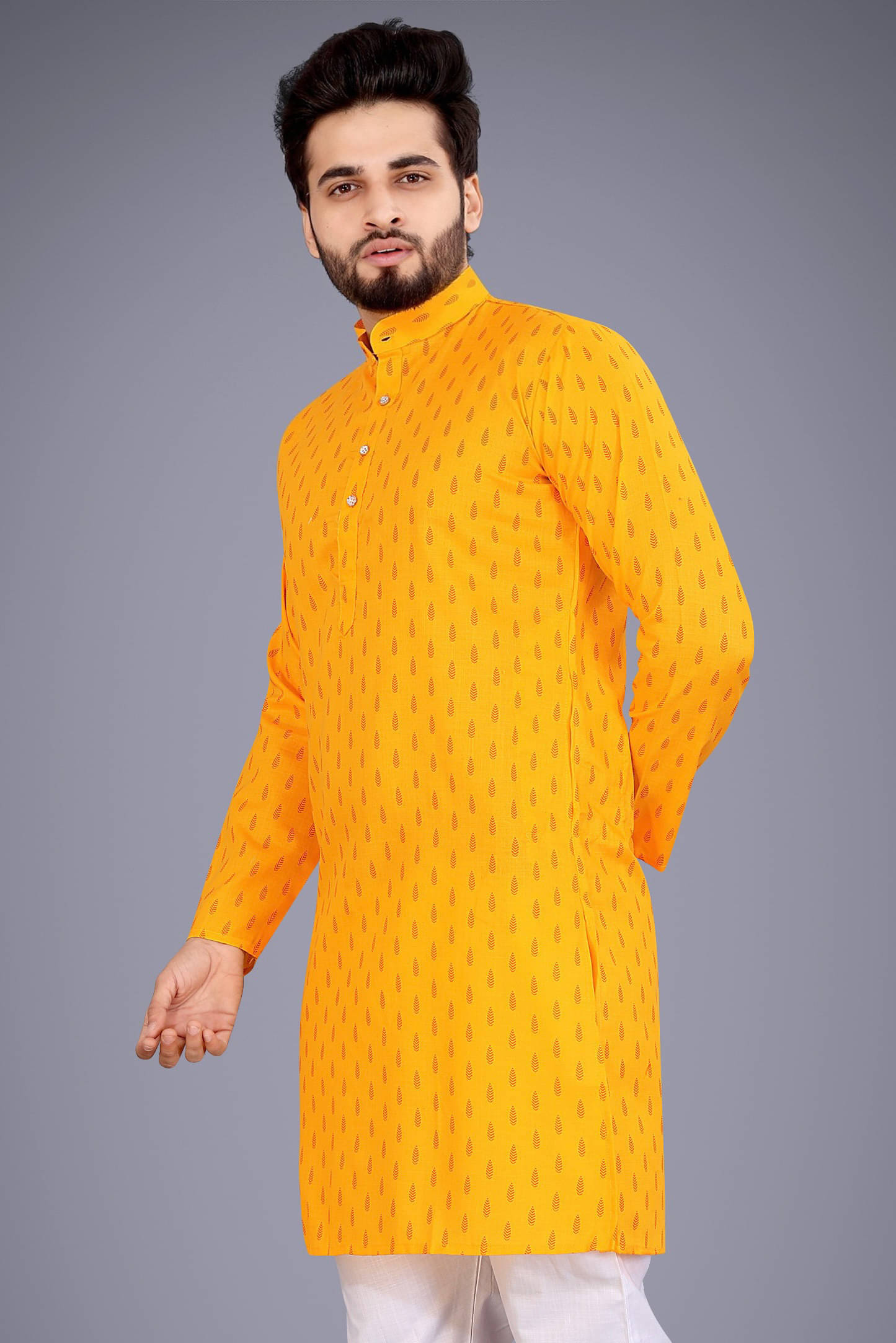 Nofilter Yellow Cotton Blend Men's Regular Kurta ( Pack of 1 ) Nofilter Yellow Cotton Blend Men's Regular Kurta ( Pack of 1 )