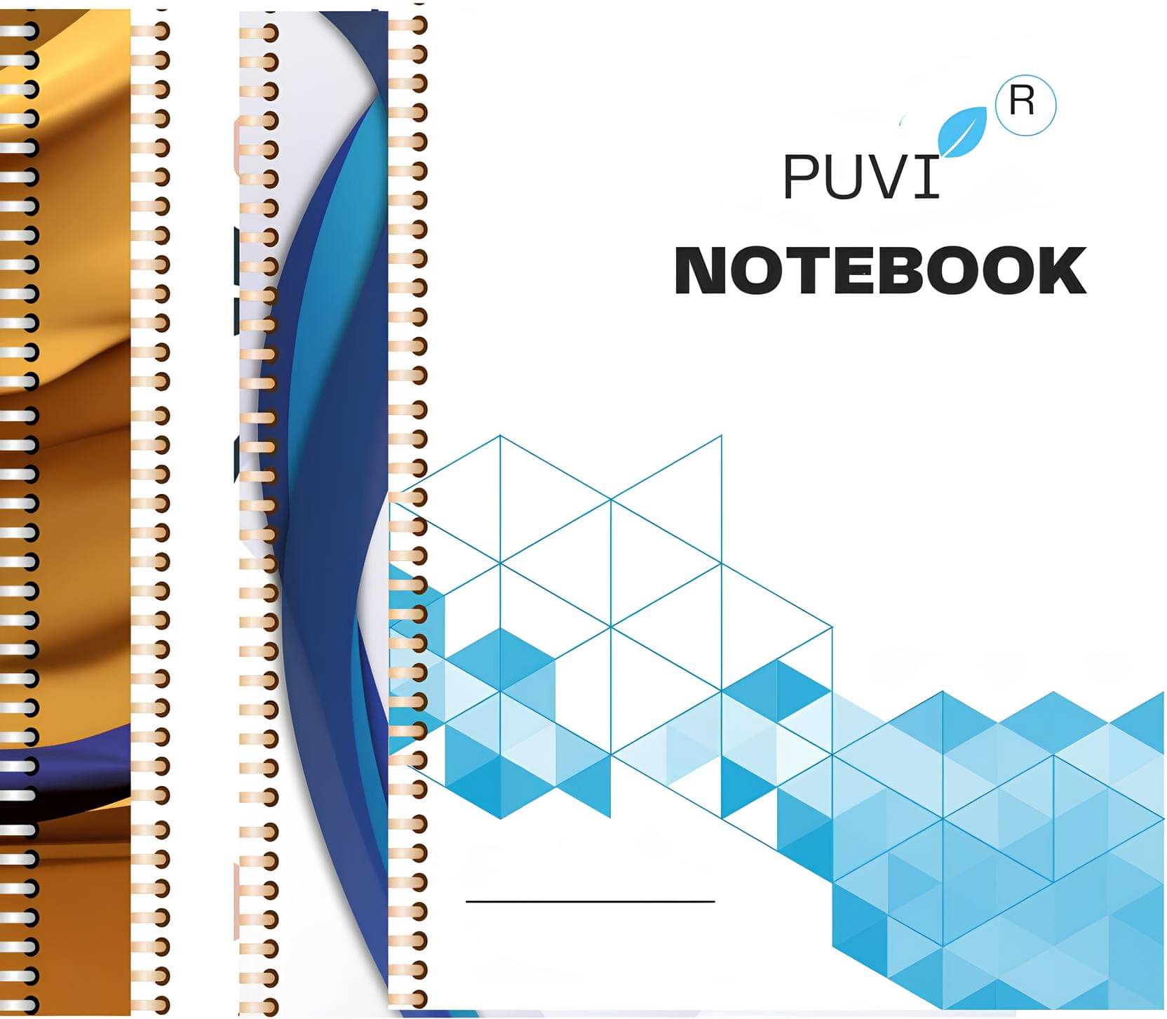     			PUVI - Plain Wire Bound Notebooks ( Pack of 4 )