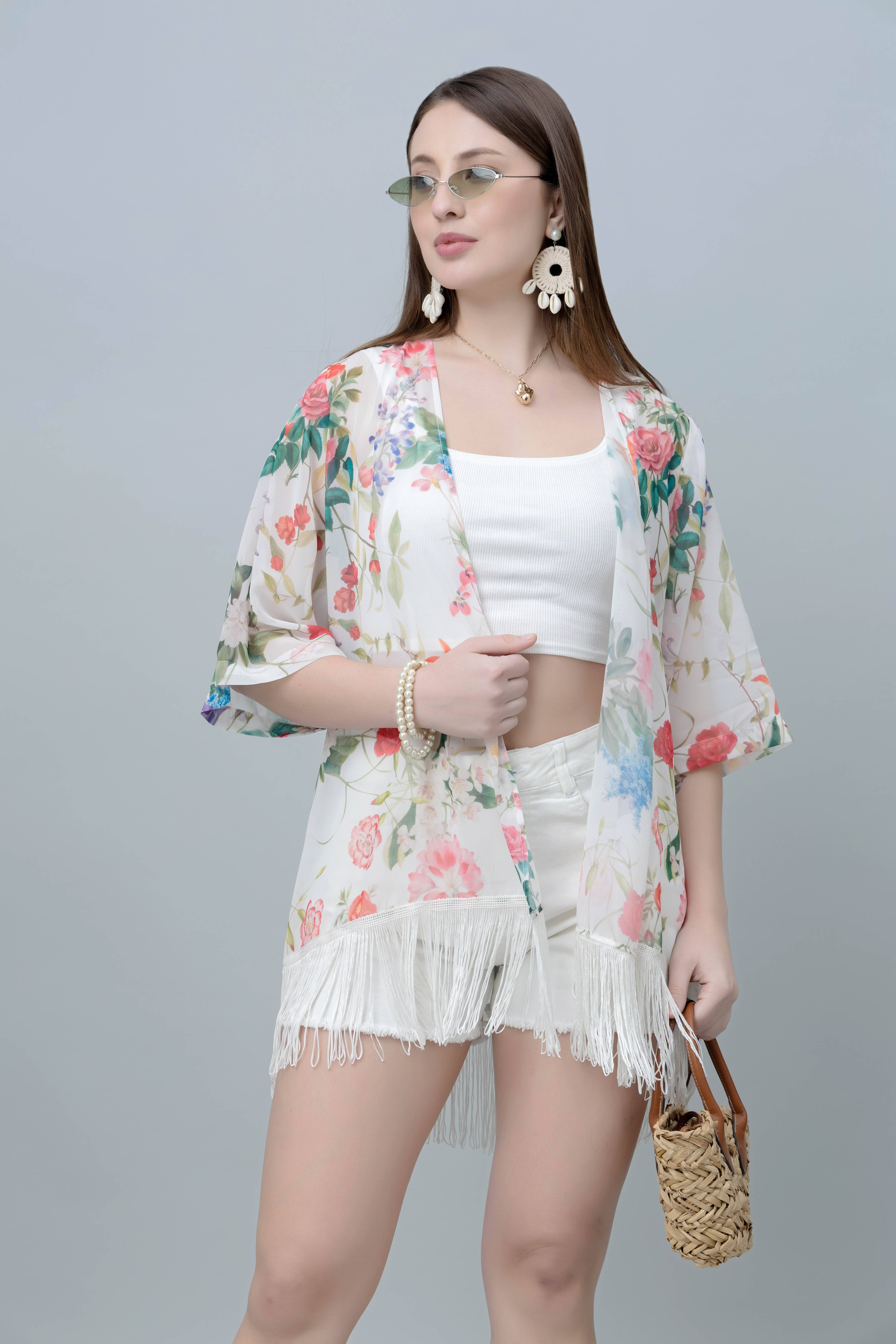 Purys Women's Georgette Regular Top ( White )     			Purys Women's Georgette Regular Top ( White )