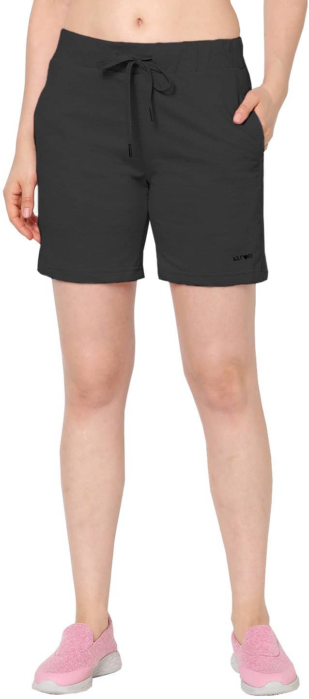 Reoutlook Cotton Blend Hot Pants - Black