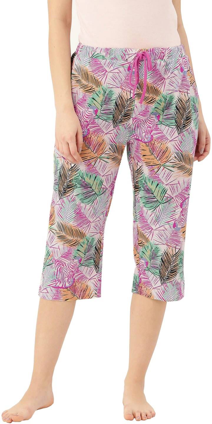 Reoutlook Cotton Capris - Multi Color Reoutlook Cotton Capris - Multi Color