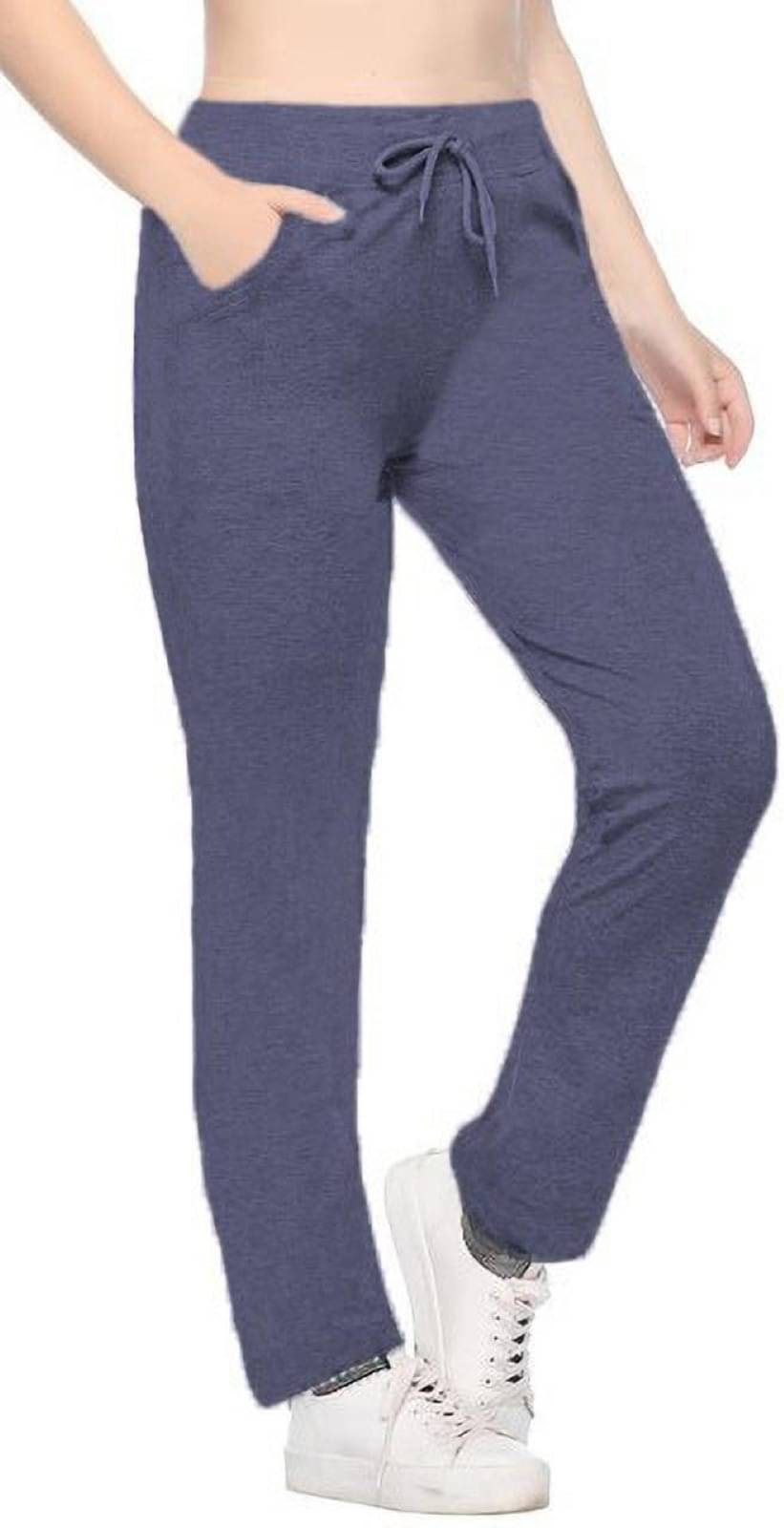     			Reoutlook Light Blue Cotton Blend Women's Yoga Trackpants ( Pack of 1 )