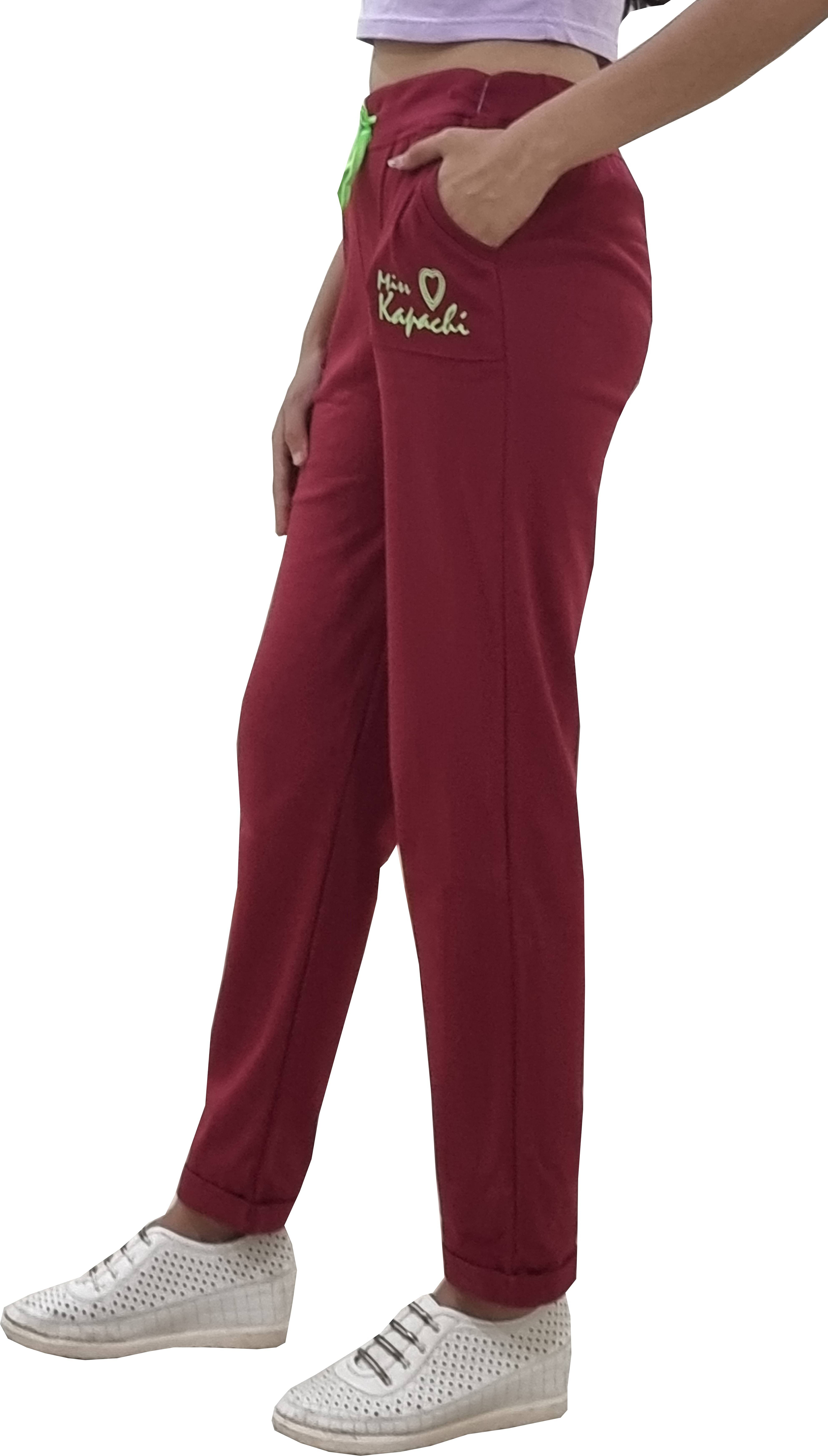     			Reoutlook Maroon Cotton Blend Women's Yoga Trackpants ( Pack of 1 )